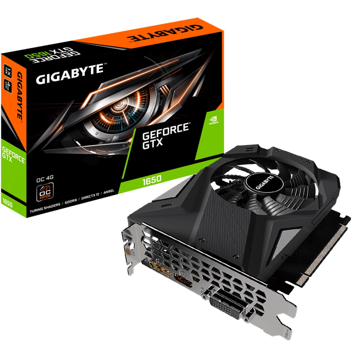GIGABYTE GeForce® GTX 1650 GDDR6 OC 4G - Graphics Card GIGABYTE GeForce® GTX 1650 GDDR6 OC 4G - Graphics Card